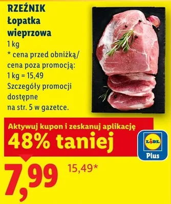 Łopatka wieprzowa promocja w Lidl