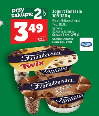 Jogurt Fantasia Maltesers Danone promocja w TOPAZ