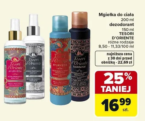 Dezodorant TESORI D'ORIENTE promocja w Carrefour