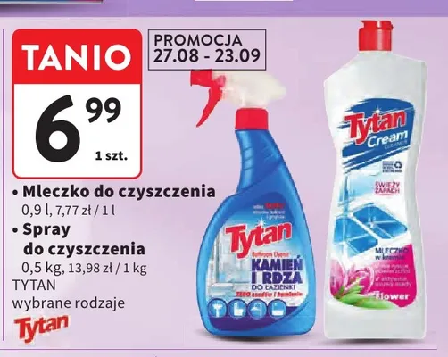 Mleczko do czyszczenia Tytan promocja w Intermarche
