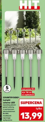 Lampki solarne LED  promocja w Kaufland