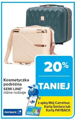 Kosmetyczka podróżna Semi Line różne rodzaje promocja w Carrefour