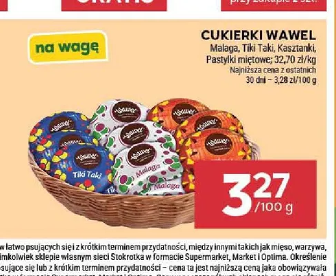 Cukierki Malaga Wawel promocja w Stokrotka