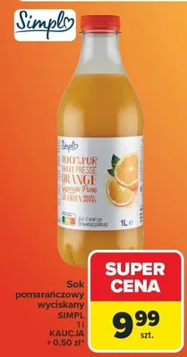 Sok pomarańczowy promocja w Carrefour