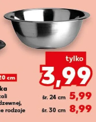 Miska ze stali nierdzewnej, różne rodzaje promocja w Kaufland
