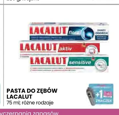 Pasta do zębów Lacalut aktiv promocja w Stokrotka