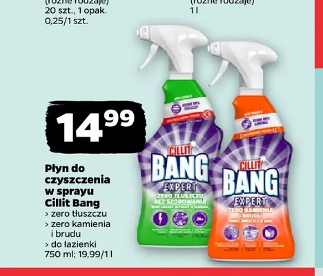 Płyn do czyszczenia w sprayu Cillit Bang Zero Kamienia i Brudu promocja w Netto