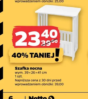 Szafka nocna promocja w Netto