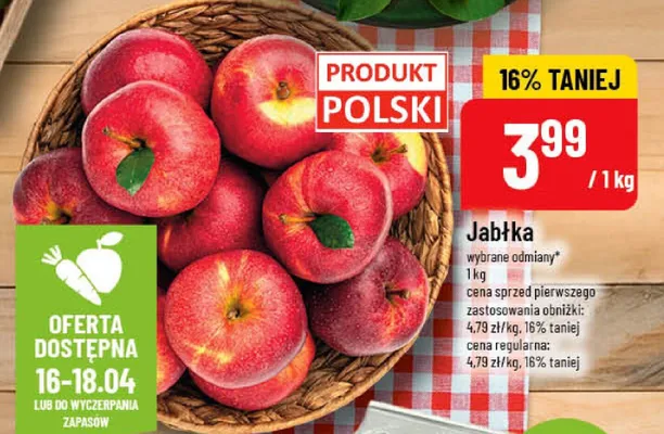 Jabłka promocja w POLOmarket