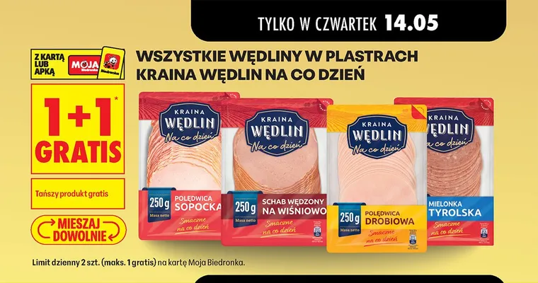 Mielonka tyrolska Kraina Wędlin promocja w Biedronka
