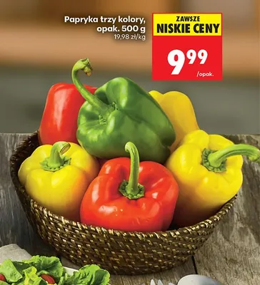 Papryka trzy kolory promocja w Biedronka