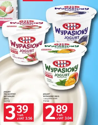 Jogurt śmietankowy Mlekovita Wypasiony mango z matcha promocja w Selgros
