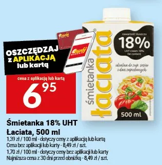 Śmietanka 18% UHT promocja w Twój Market