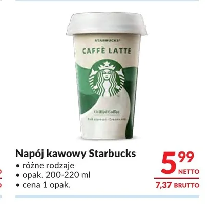 Napój kawowy Starbucks promocja w Makro