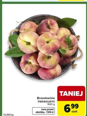 Brzoskwinie Paraguayo promocja w Carrefour Express