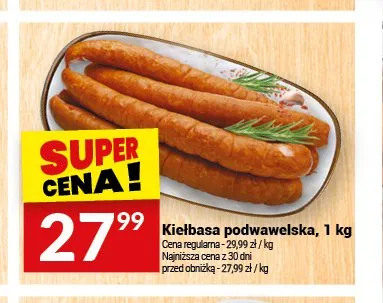 Kiełbasa podwawelska ekstra Nove promocja w Twój Market