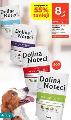 Mokra karma dla psa Dolina Noteci Premium bogata w wołowinę promocja w Dealz
