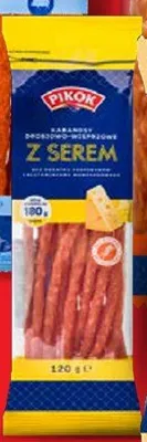 Kabanosy drobiowo-wieprzowe z serem Pikok promocja w Lidl