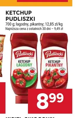 Ketchup Pudliszki pikantny promocja w Stokrotka
