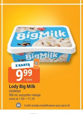 Lody Big Milk promocja w Leclerc