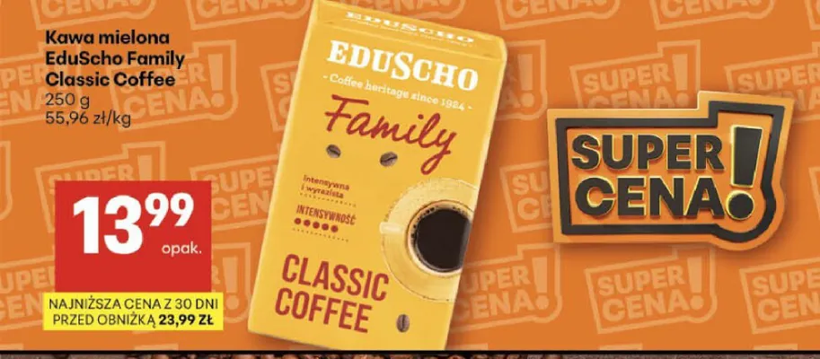 Kawa mielona Eduscho Family Classic Coffee promocja w Delikatesy Centrum