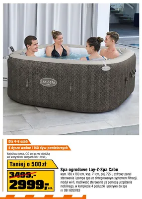 Spa ogrodowe Lay-Z-Spa Cabo promocja w OBI