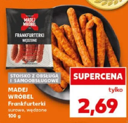 Frankfurterki mrożone, wędzone promocja w Kaufland