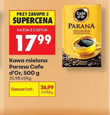 Kawa mielona Parana Cafe d'Or promocja w Biedronka