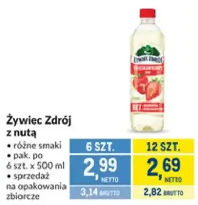 Żywiec Zdrój z nutą promocja w Makro