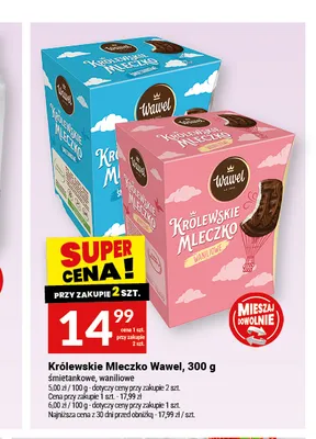 Pianki Królewskie Mleczko Wawel śmietankowe promocja w Twój Market