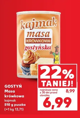 Masa krówkowa kajmak Gostyń promocja w Kaufland