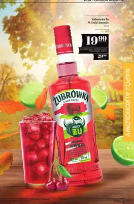Żubrówka Żu Wiśnia Limonka promocja w POLOmarket