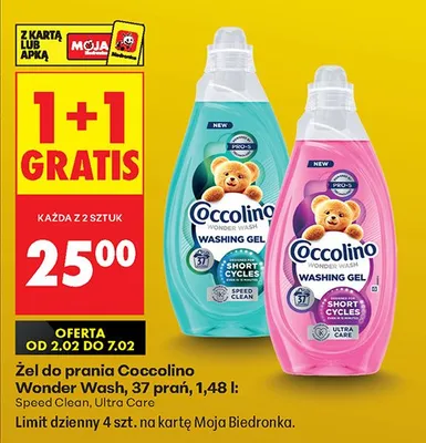 Żel do prania Wonder Wash, 37 prań, 1,48 l Ultra Care promocja w Biedronka