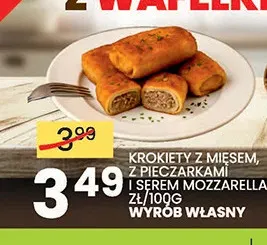 Krokiety z mięsem Wyrób Własny promocja w Wafelek