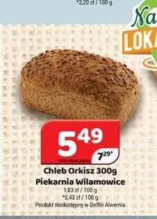 Chleb Orkisz Piekarnia Wilamowice promocja w Delfin