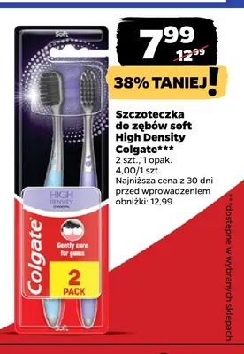 Szczoteczka do zębów soft High Density Colgate 2-pak promocja w Netto