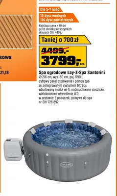 Spa ogrodowe Lay-Z-Spa Santorini promocja w OBI