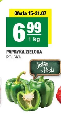 Papryka zielona polska promocja w SPAR