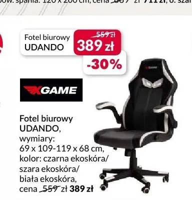 Fotel biurowy Udando promocja w Salony Agata