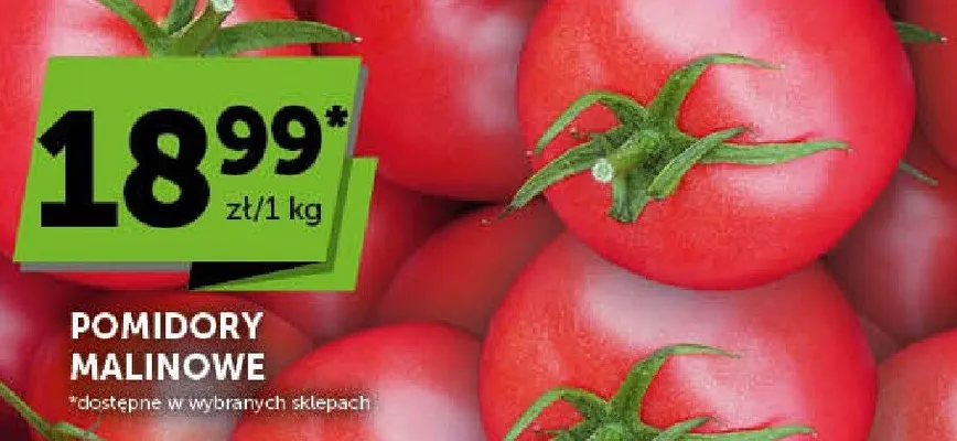 Pomidory malinowe promocja w Euro Sklep