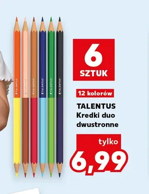 Kredki duo dwustronne Talentus 6-pak promocja w Kaufland