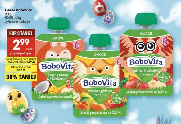 Deser banan z mango i kokosem wybrane rodzaje promocja w Delikatesy Centrum