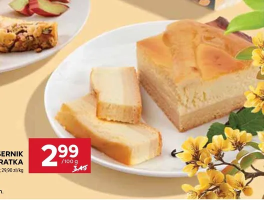 Sernik kratka Bizon promocja w Stokrotka