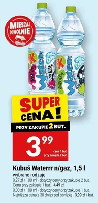 Kubuś Waterrr n/gaz promocja w Twój Market