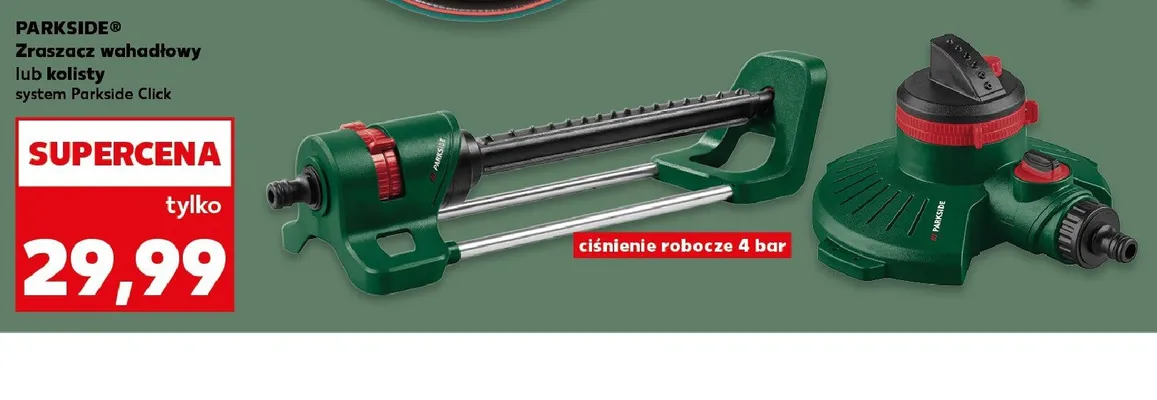 Zraszacz kolisty PARKSIDE system Parkside Click promocja w Kaufland