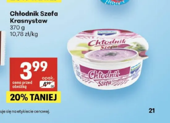 Chłodnik Szefa Krasnystaw promocja w Delikatesy Centrum