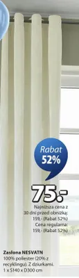 Zasłona NESVATN promocja w Jysk