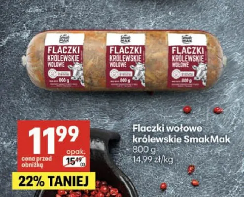 Flaczki wołowe królewskie SmakMak promocja w Delikatesy Centrum