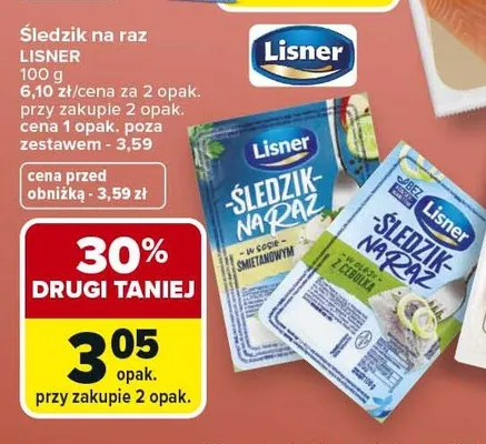 Ser Śledzik na raz promocja w Carrefour Market