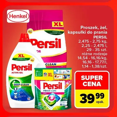 Proszek do prania Persil promocja w Carrefour